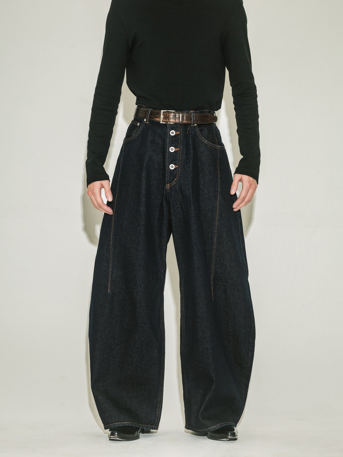 Defined Wide Denim 【Indigo Blue】