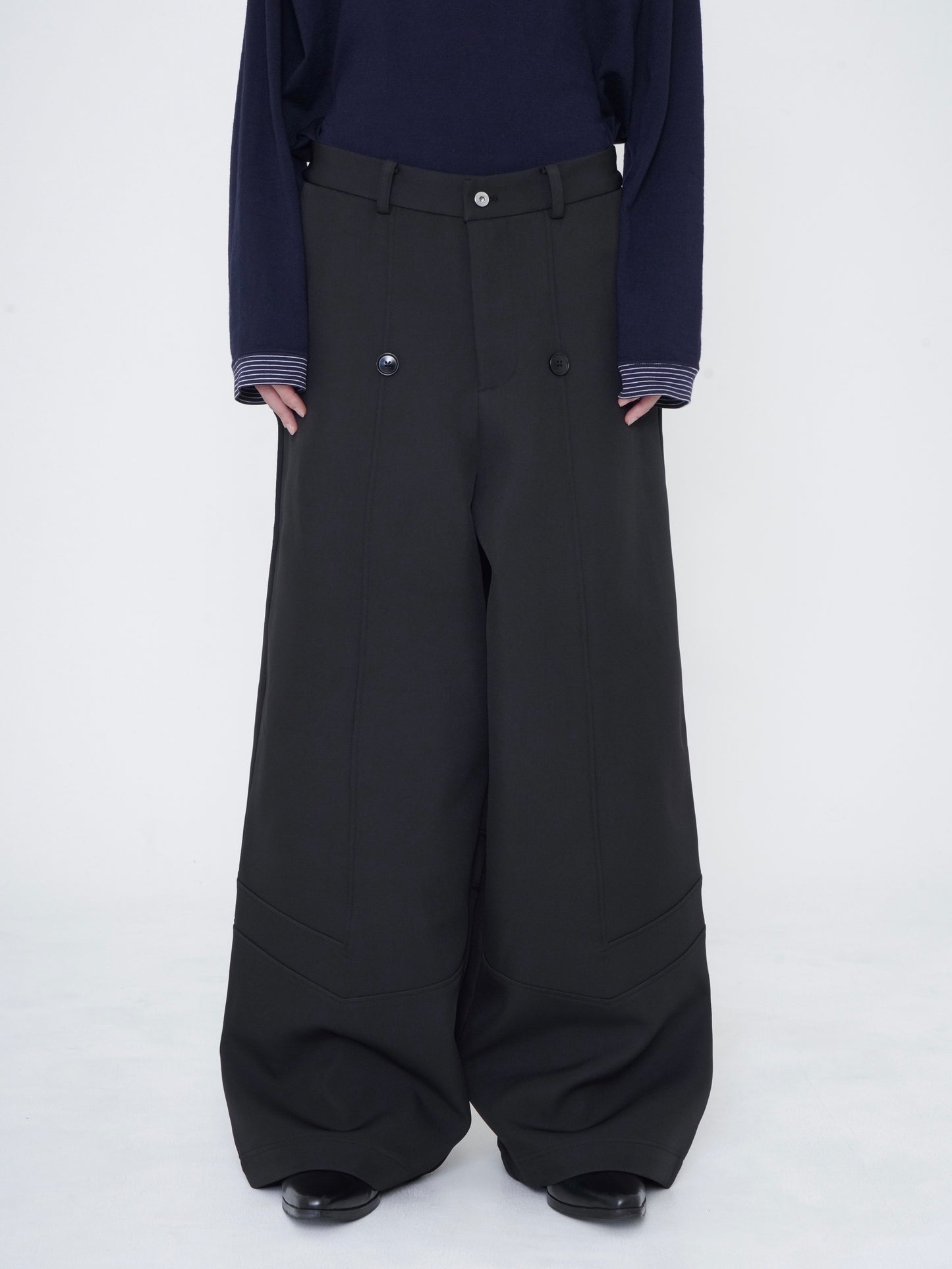 Structured Wide Trousers