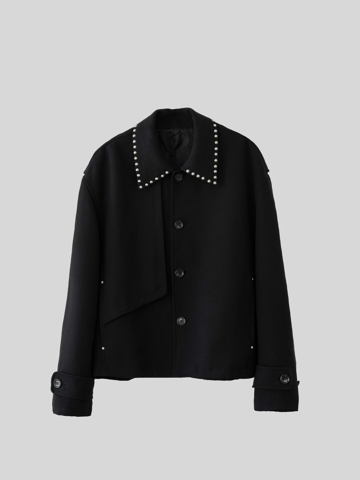 Studded Collar Jacket 【Black】【PRE-ORDER】