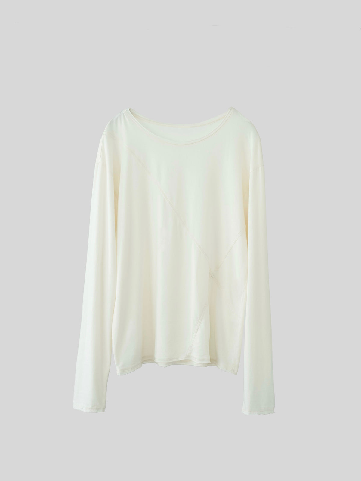 Cross Line Long Sleeve Tee 【Off white】