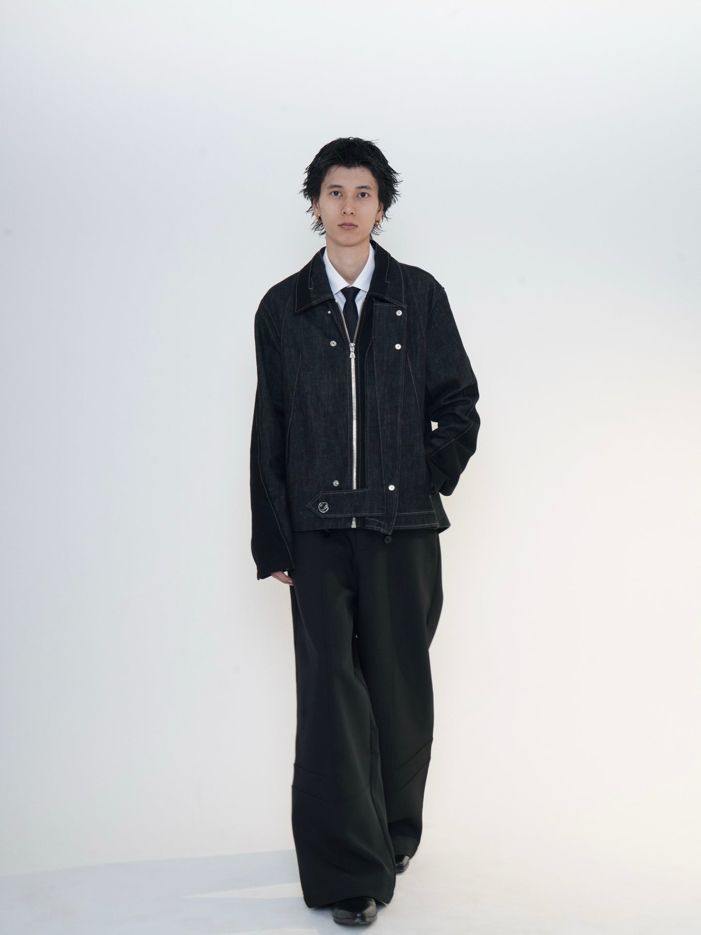 Structured Wide Trousers