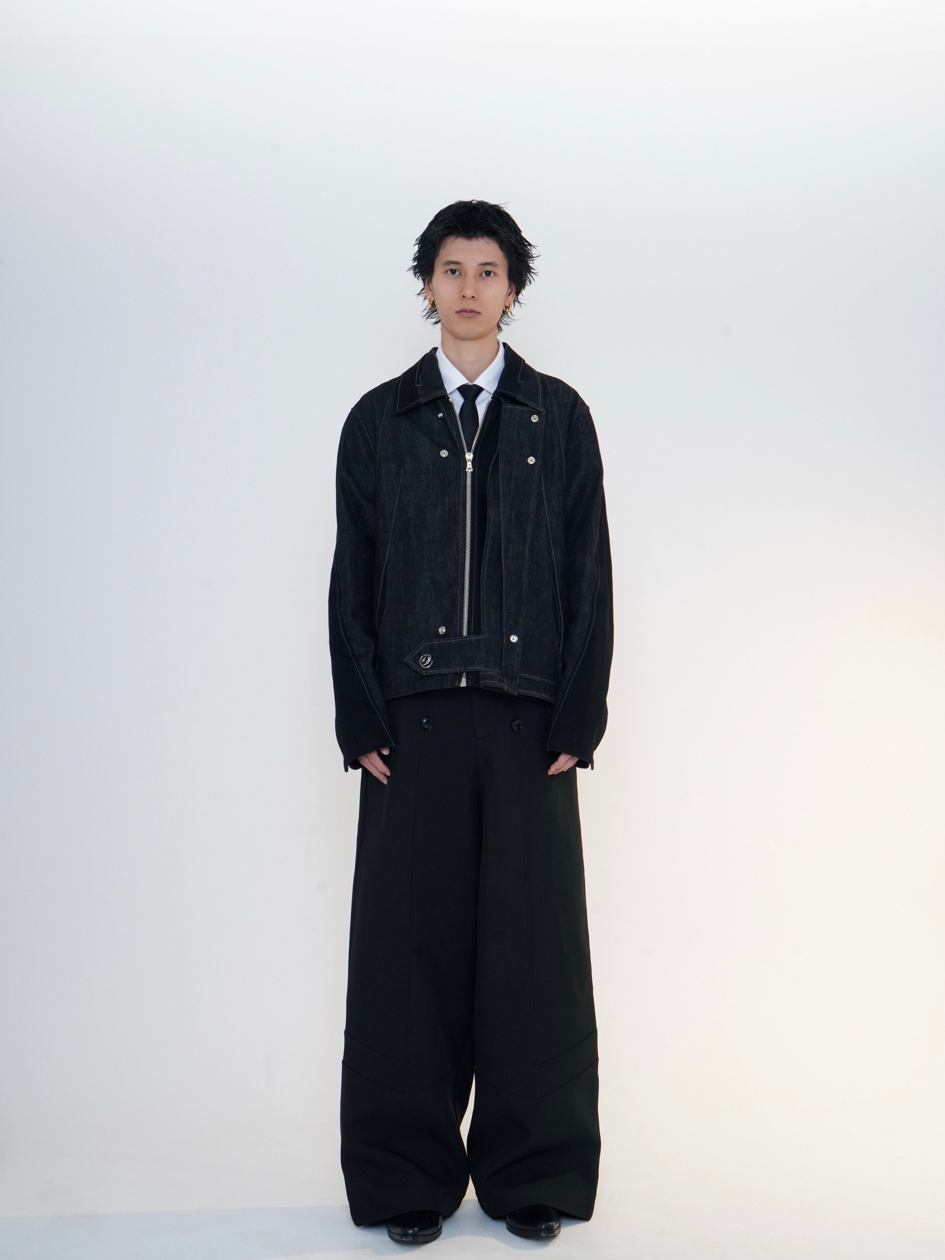 Structured Wide Trousers – LÉREN