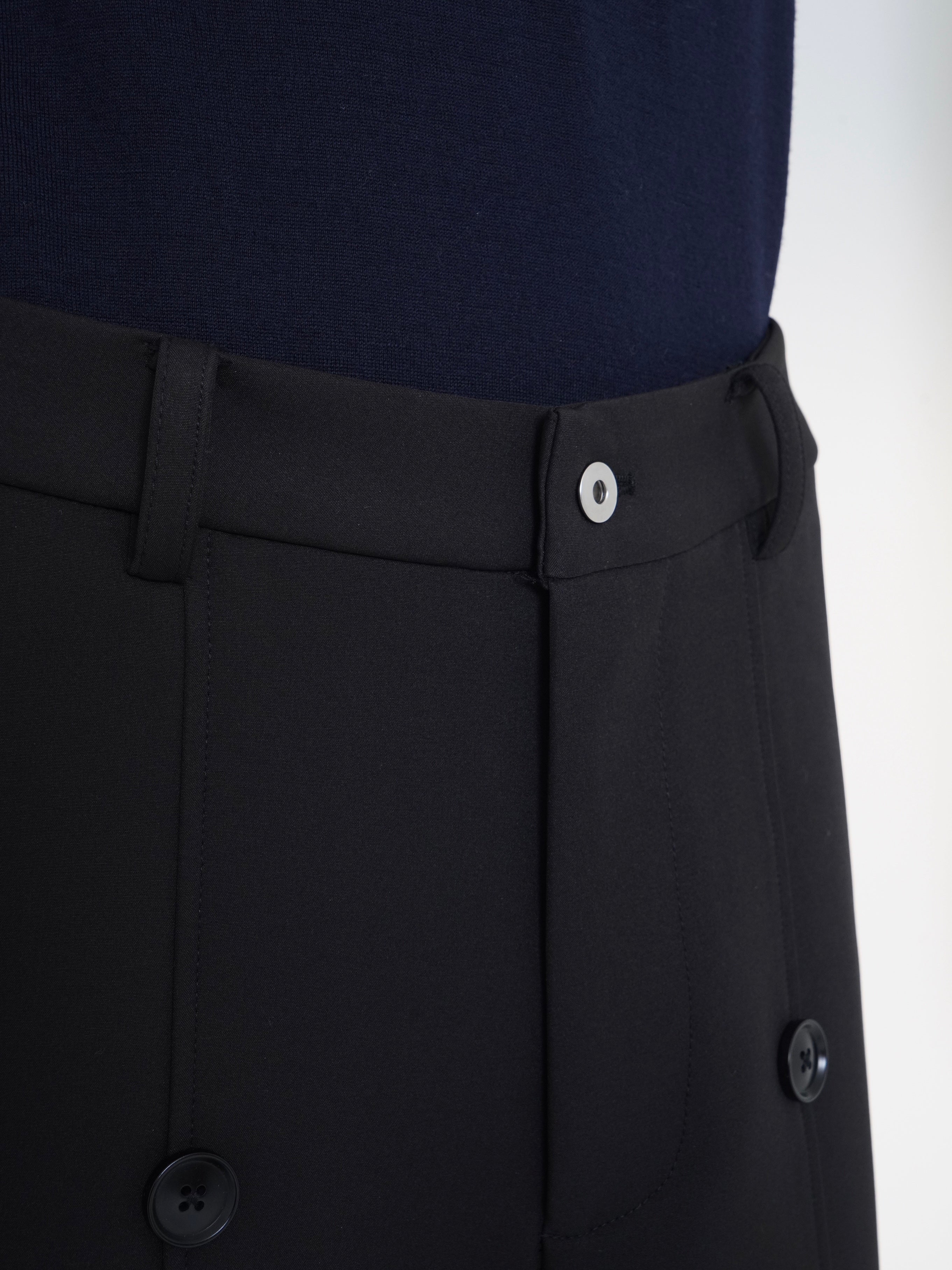 Structured Wide Trousers – LÉREN