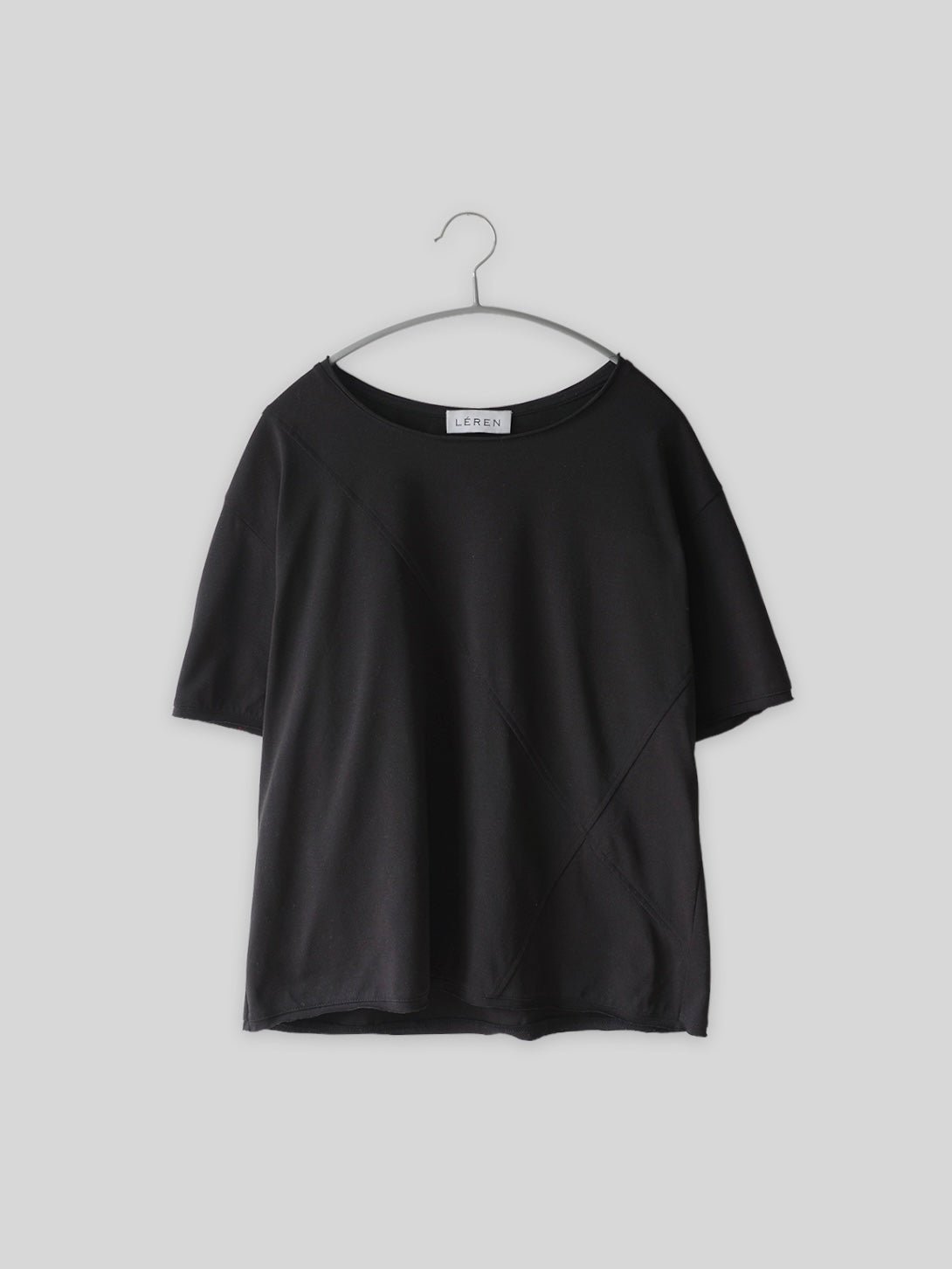 Raw Edge Tee　【Black】